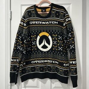 Men's OVERWATCH Holiday Ugly‎ Sweater BLIZZARD ENTERTAINMENT THINKGEEK 2XL